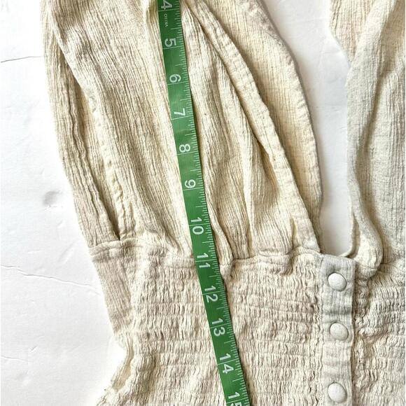 ASOS Design Beige V Neck Flowy Boho Dress Women's Size US8 - Picture 14 of 15